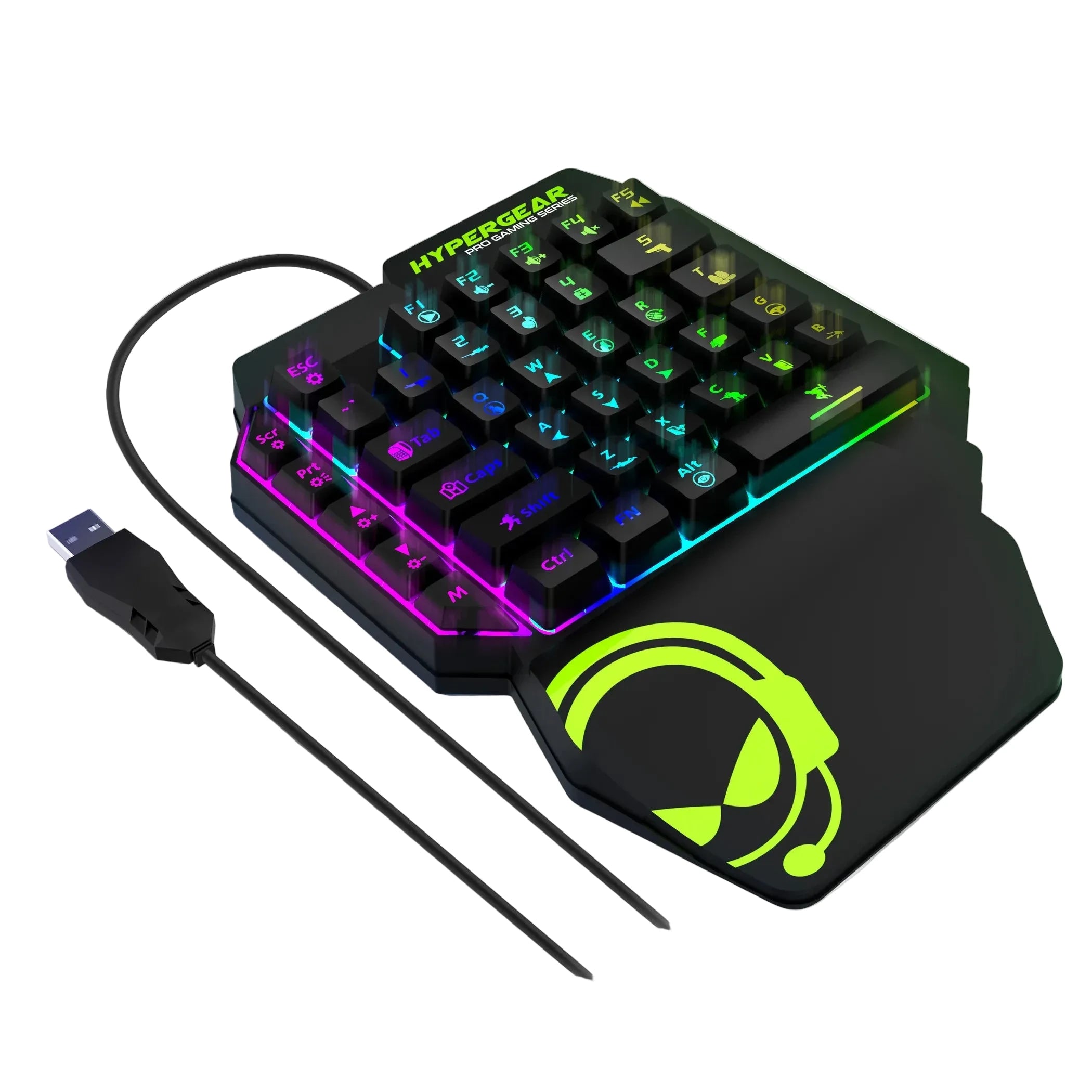 TD HyperGear KeyVictory: One-Handed Mini Mechanical Keyboard (EN)