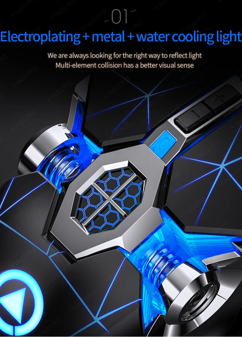 Ergonomic Wired Gaming Mouse — RGB, LED Backlit, 3200dpi, 6-Button, USB, Silent/Mute Mause for PC/Laptop