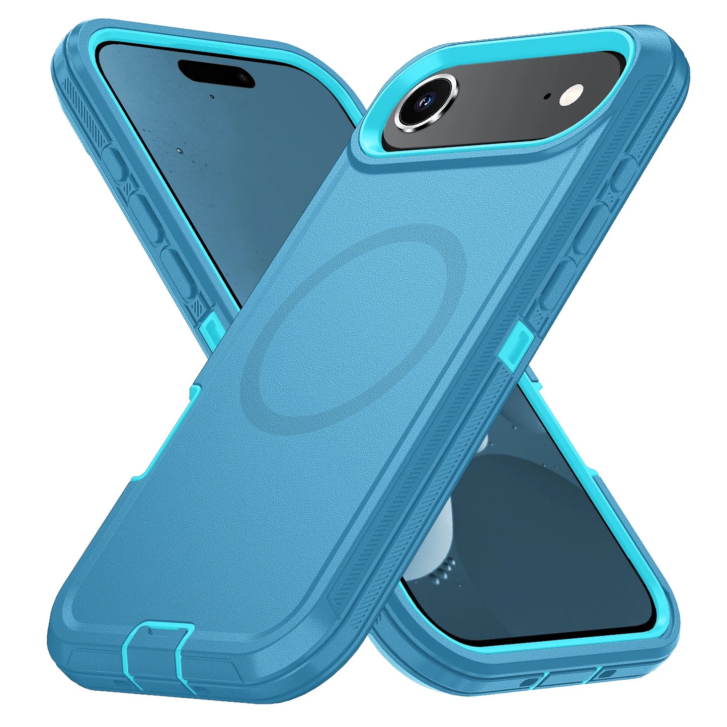 Magnetic 3-in-1 Defender Case for iPhone 17 Air — Shockproof, Dustproof, TPU+PC, Anti-Fall, Anti-Scratch with Holder