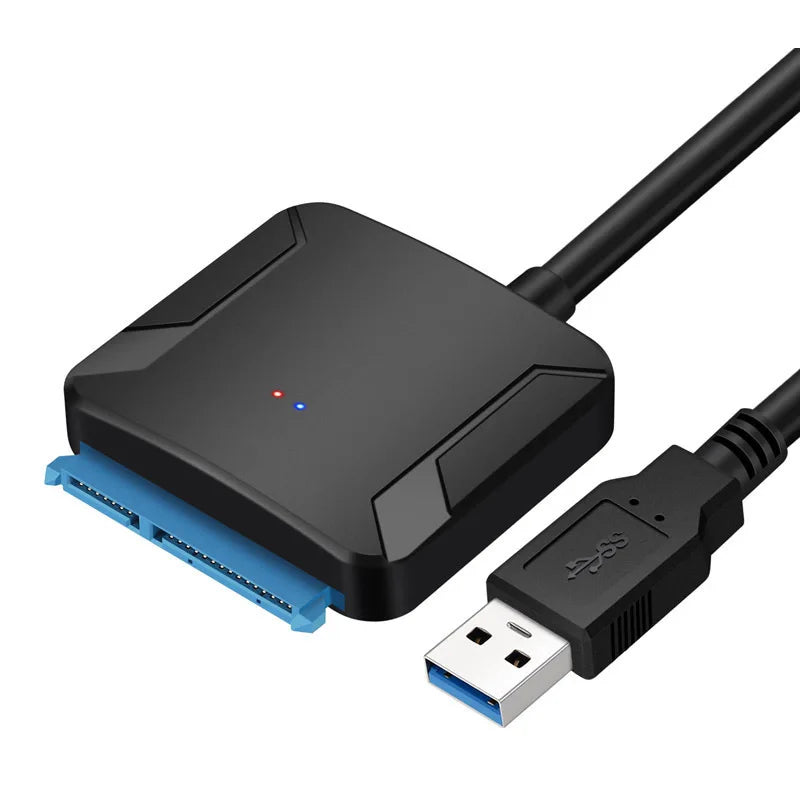 USB 3.0 to SATA Converter for 2.5"/3.5" HDD/SSD with Power Adapter