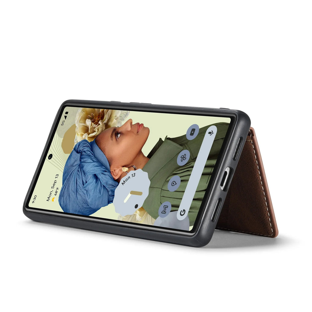 Leather Wallet Case with Card Slot & Magnetic Closure for Google Pixel 7 / 6 Pro, Pixel 6 – Compatible with Pixel 5a / 5G