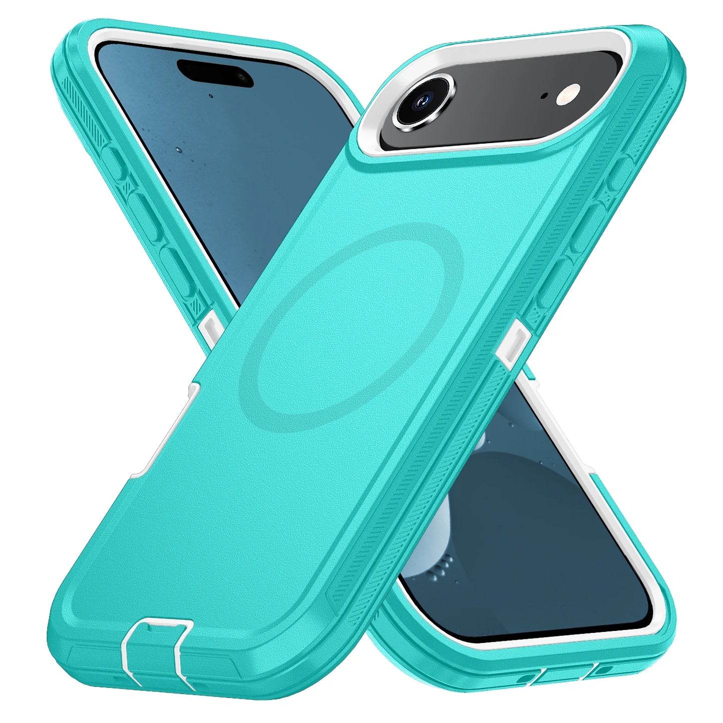 Magnetic 3-in-1 Defender Case for iPhone 17 Air — Shockproof, Dustproof, TPU+PC, Anti-Fall, Anti-Scratch with Holder