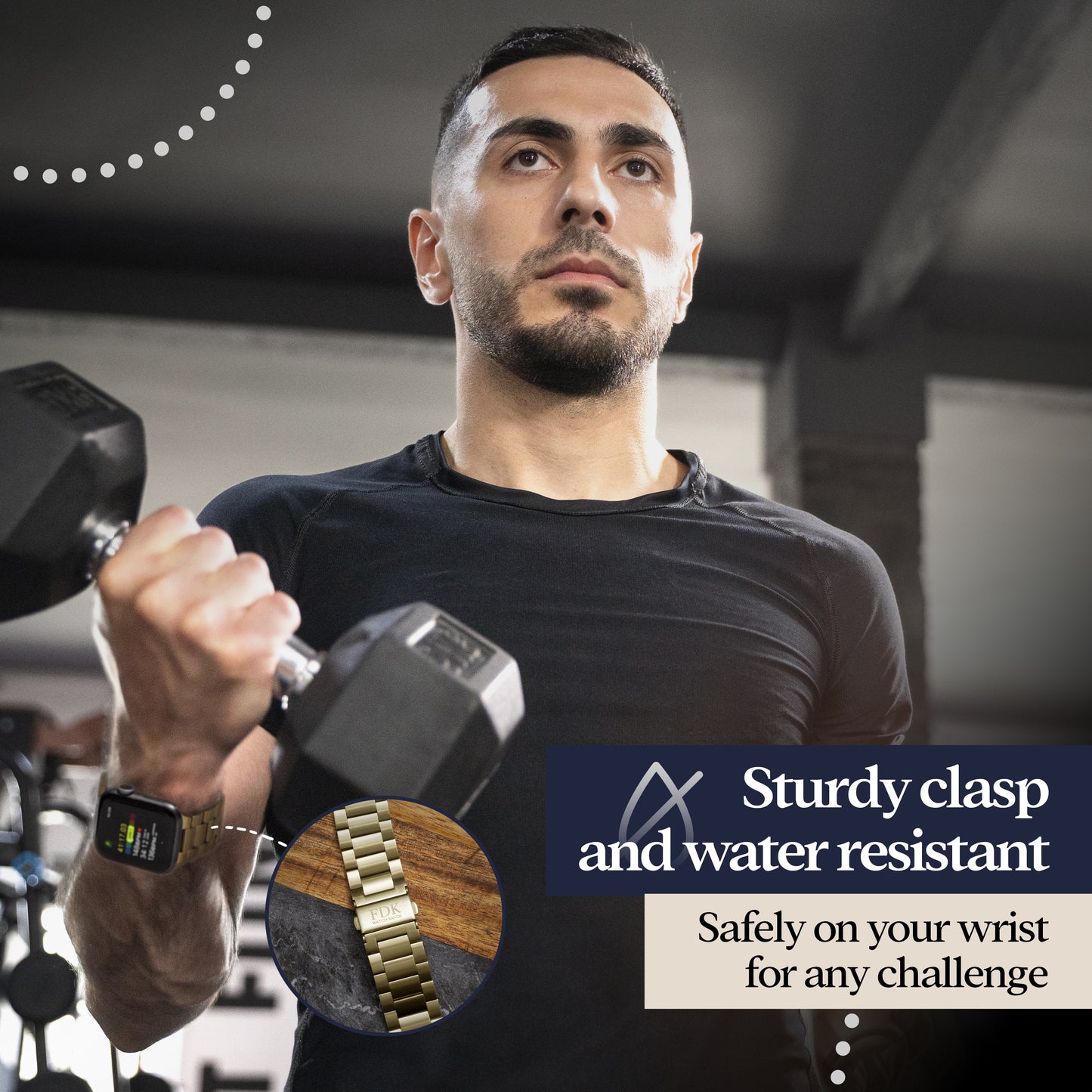 Premium Stainless Steel Watch Band for Apple Watch — 38-45mm Series, Men & Women, Luxury Metal Replacement Strap