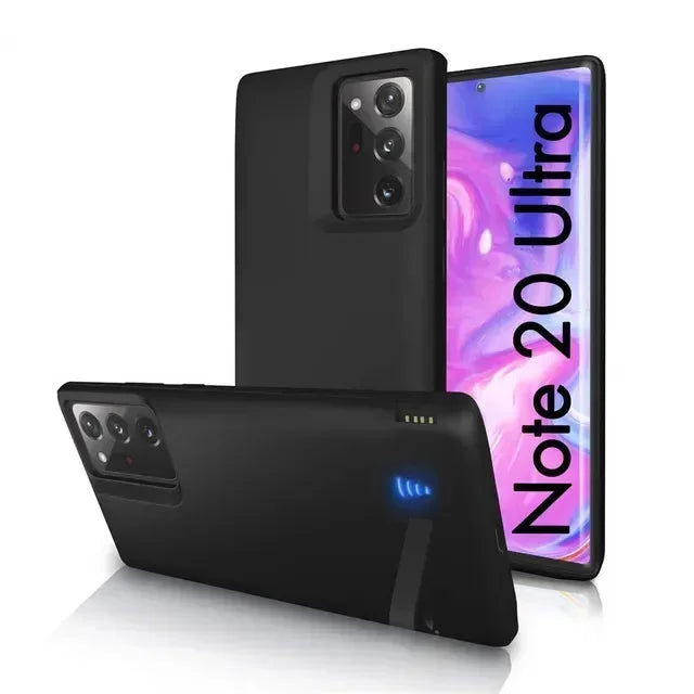 Samsung Galaxy Battery Case 10000mAh – for S10/S20/S21/S22+/ Ultra and Note 8–10 – Power Bank Paddle Back Cover