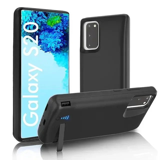 Samsung Galaxy Battery Case 10000mAh – for S10/S20/S21/S22+/ Ultra and Note 8–10 – Power Bank Paddle Back Cover