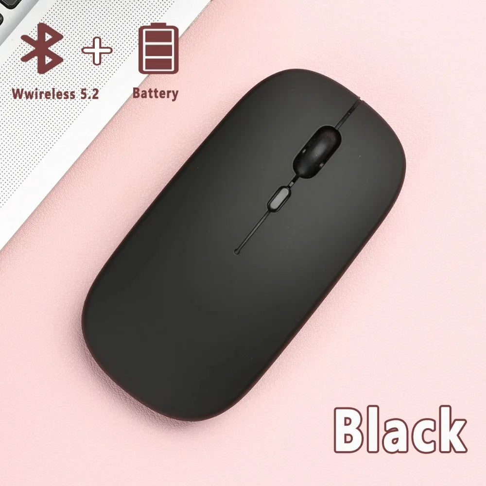 Bluetooth-compatible Wireless Mouse Computer Laptop Mouse Silent Optical Mouse for iPad Samsung Tablet Universal Mice Noiseless