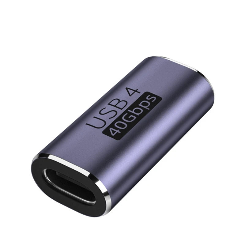 USB-C Right-Angle / U-Shape to USB-C Data & Power Adapter – 40Gbps Fast Data Transfer, Type-C to Type-C Charging Converter