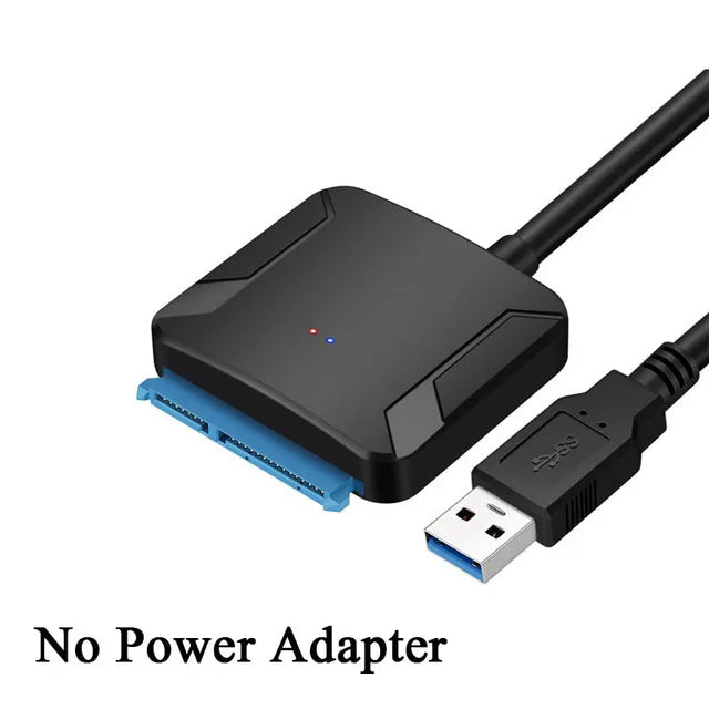 USB 3.0 to SATA Converter for 2.5"/3.5" HDD/SSD with Power Adapter
