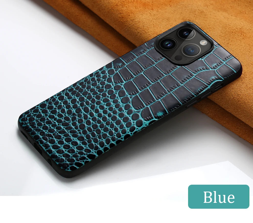 Leather Back Cover Case for Apple iPhone Series – 14, 13 Pro Max, 12/11/ Premium Genuine Leather