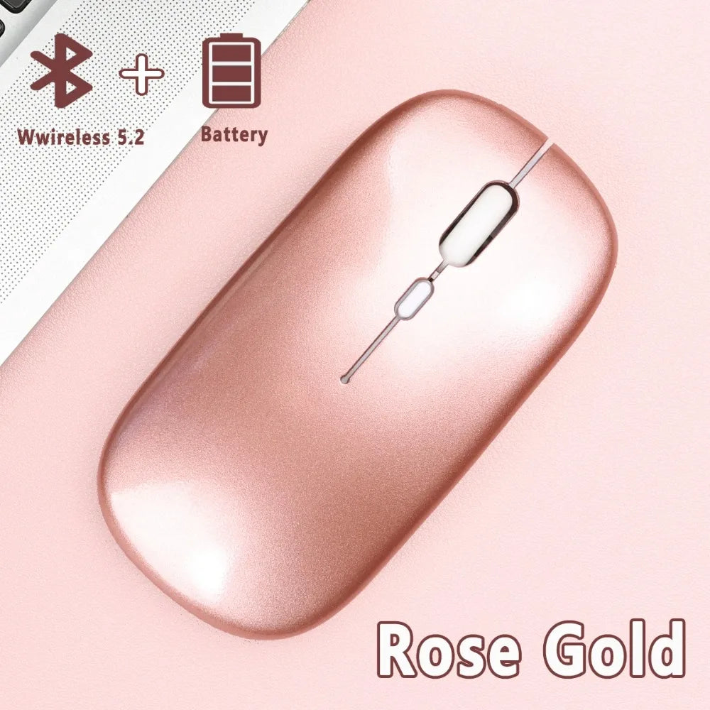 Bluetooth-compatible Wireless Mouse Computer Laptop Mouse Silent Optical Mouse for iPad Samsung Tablet Universal Mice Noiseless
