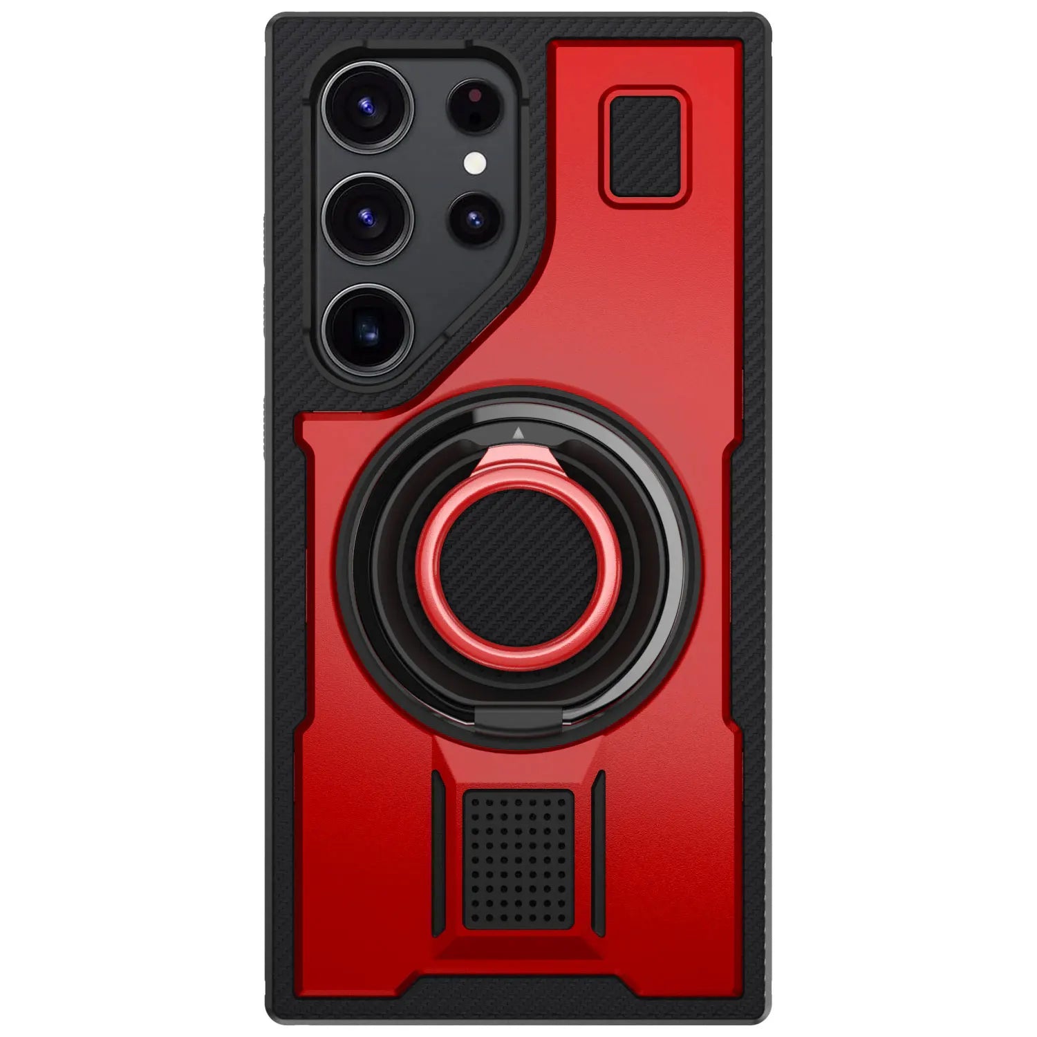 Red Samsung Galaxy S24 Ultra 5G Ring Slim Case