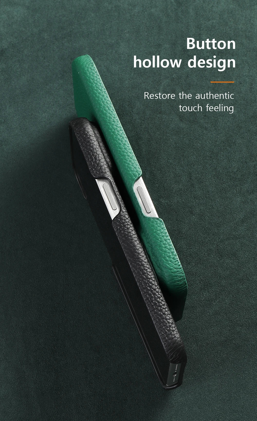 Luxury MagSafe Leather Case for iPhone 17/16/15 Pro Max Air – Cowhide Magnetic Cover