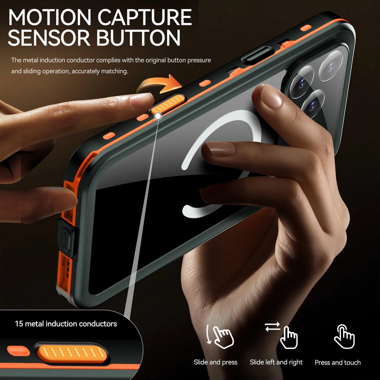 Professional IP68 Waterproof Case for iPhone 17 Series (Pro Max, Pro, Air) — Shockproof, Dustproof Protection