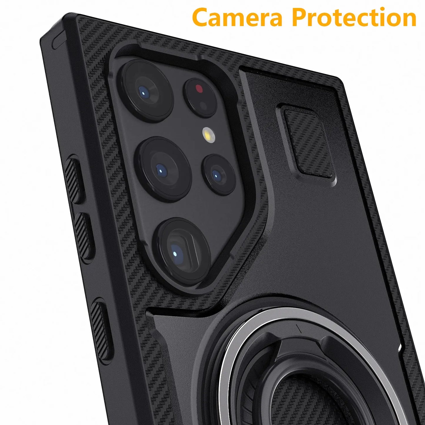 Black Samsung Galaxy S24 Ultra 5G Case Slim Hybrid Shockproof Cover
