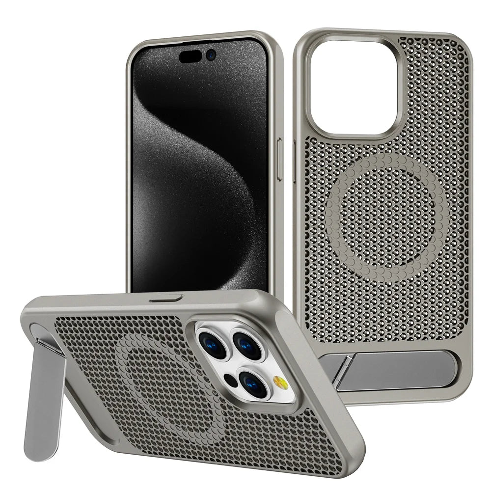 Luxury Cooling Stand Magnetic Phone Cover