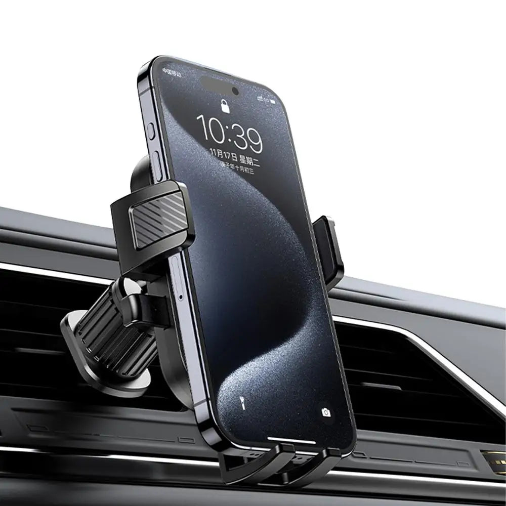 Gravity Car Phone Holder for Air Vent – 360° Rotation, One-Hand Placement, Smart Phone Mount