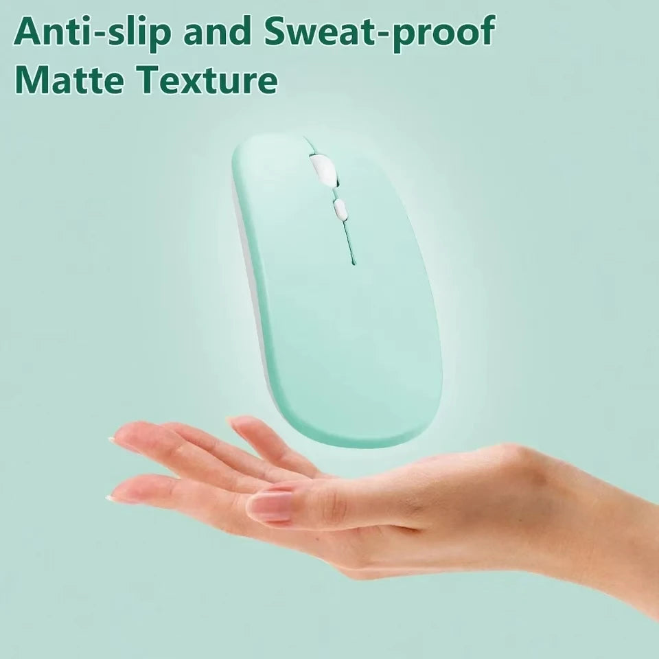 Bluetooth-compatible Wireless Mouse Computer Laptop Mouse Silent Optical Mouse for iPad Samsung Tablet Universal Mice Noiseless