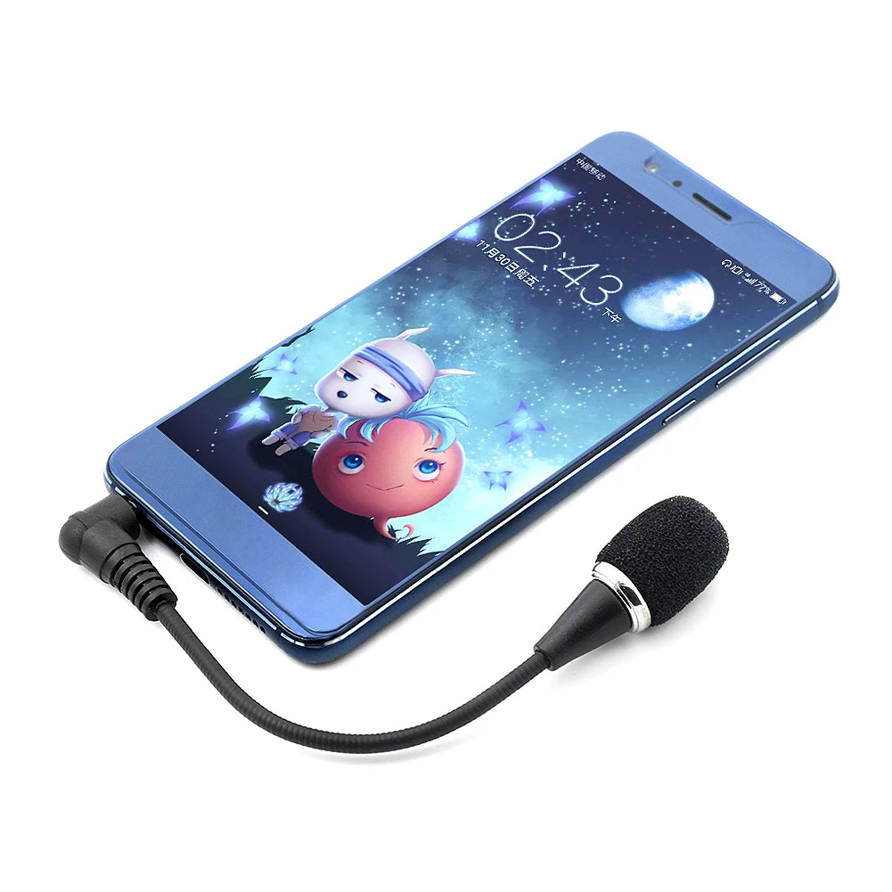 17cm Mini Gooseneck Microphone with 3.5mm Jack – Flexible Condenser Mic for Mobile, PC, Laptop