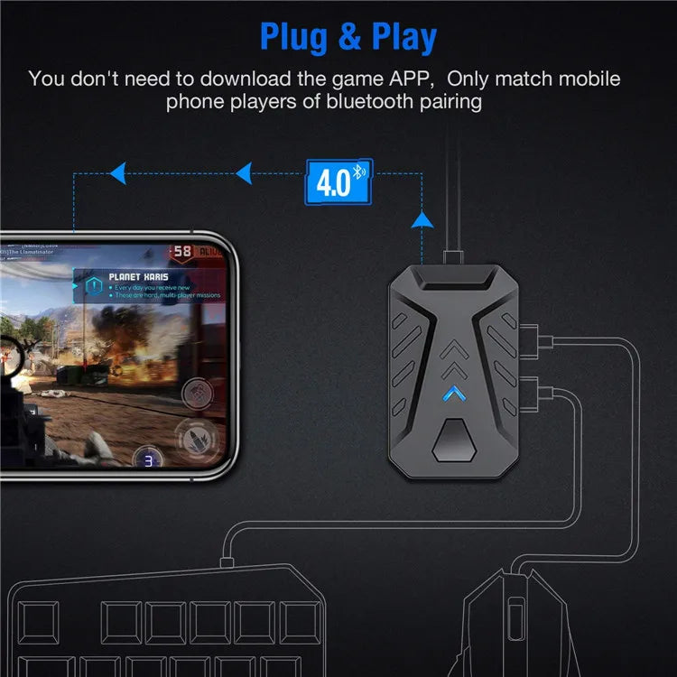 Android Gaming Mix Pro: Mouse & Keyboard Combo for FPS