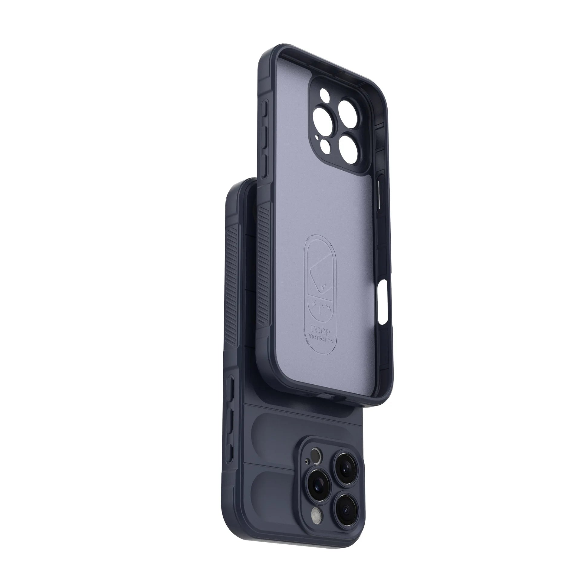 Anti-Fall Silicone Back Cover for iPhone – Soft Case for Air 16E through 17/16/15/14/13/12/11 Pro Max XS X 7 8 Plus