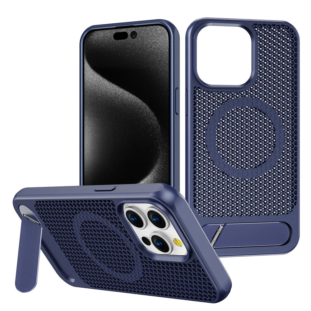 Luxury Cooling Stand Magnetic Phone Cover