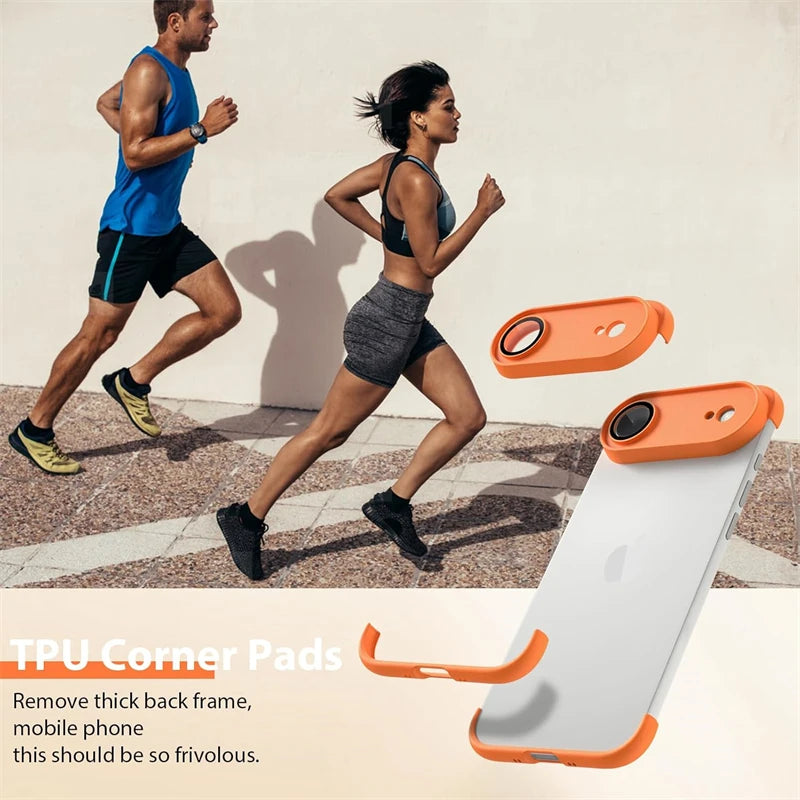 Frameless Corner Camera Lens Protector Case for iPhone 17 Series — Air / Pro / Pro Max, Plus 14/13/12/15/16