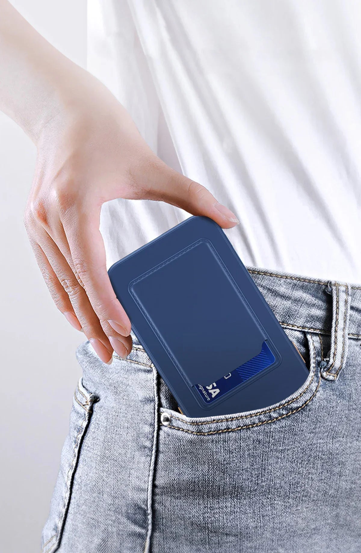 Soft Silicone Slot Wallet Card Holder Case for Samsung Galaxy (S24–S20 FE, Note20 Ultra, A51/A71/A54)