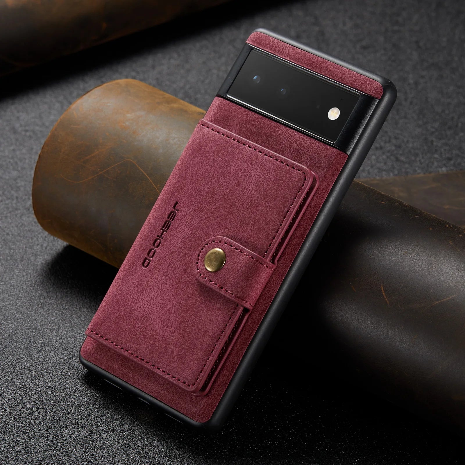 Leather Wallet Case with Card Slot & Magnetic Closure for Google Pixel 7 / 6 Pro, Pixel 6 – Compatible with Pixel 5a / 5G