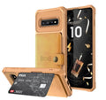 Samsung Galaxy Wallet Case – PU Leather Flip Cover with Credit Card Holder & Photo Slot for S20, S9, S10+, Note 9, Note 10+, Hard Back