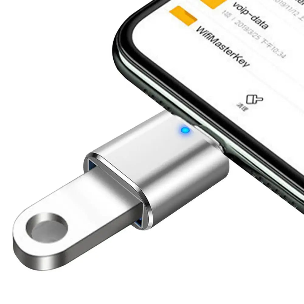 USB 3.0 OTG adapter USB C to USB A converter suitable for MacbookSamsung XiaomiHuawei LED USBC OTG connector