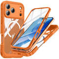 Magnetic Military-Grade Rugged Case for iPhone 17 Pro Max / 17 Pro / 17 Air — Built-In Screen Protector and Durable Body Protection