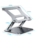 Adjustable Aluminum Alloy Phone & Tablet Stand – Portable Folding Cooling Stand for Laptops up to 17", MacBook, iPad, Asus