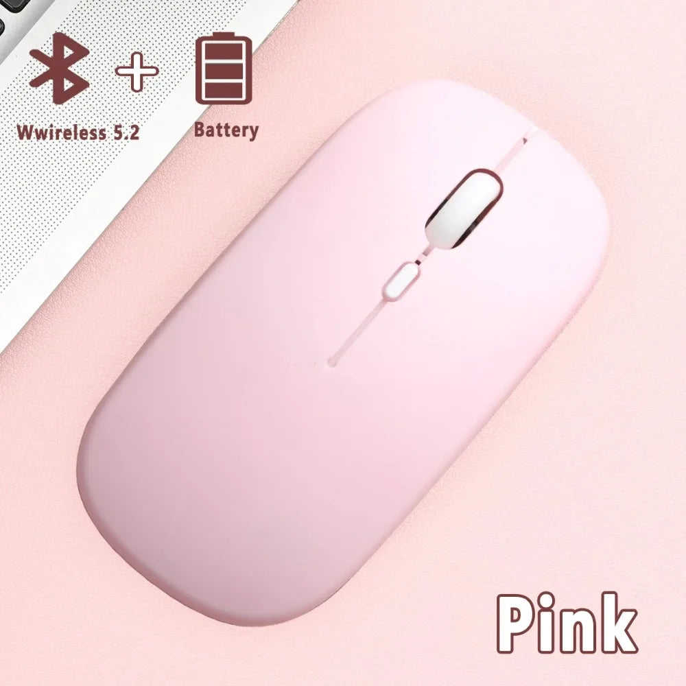 Bluetooth-compatible Wireless Mouse Computer Laptop Mouse Silent Optical Mouse for iPad Samsung Tablet Universal Mice Noiseless