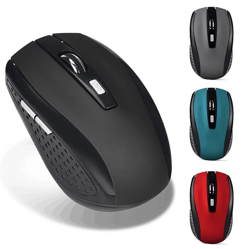 2.4G USB Red Optical Wireless Mouse 6D Computer Laptop Gaming Mouse Ergonomic Wireless Mouse