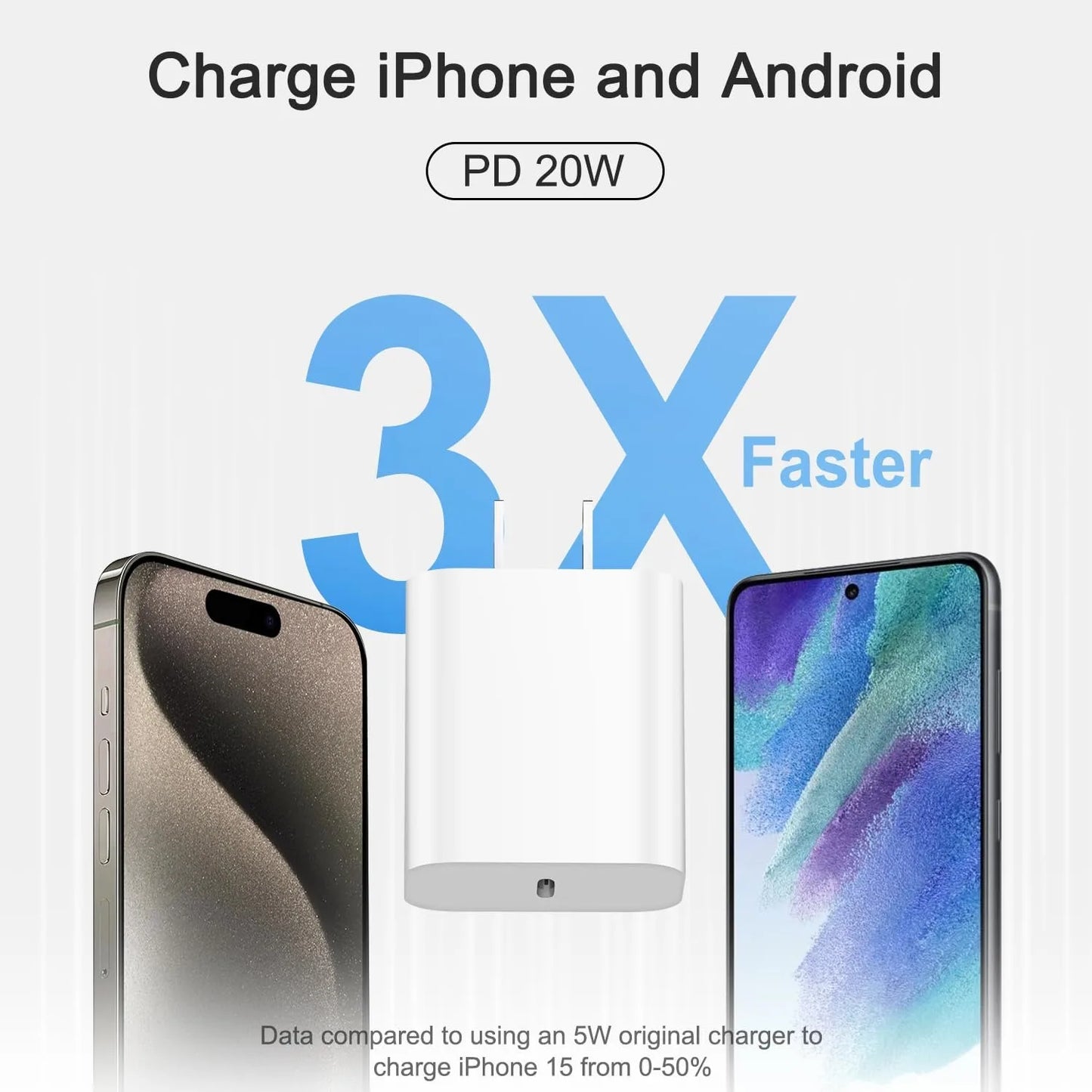 iPhone 17/16/15 Series 3-Pack Type-C Fast Charger with 6ft Cable – Includes 16/15 Pro/Max & Plus Models
