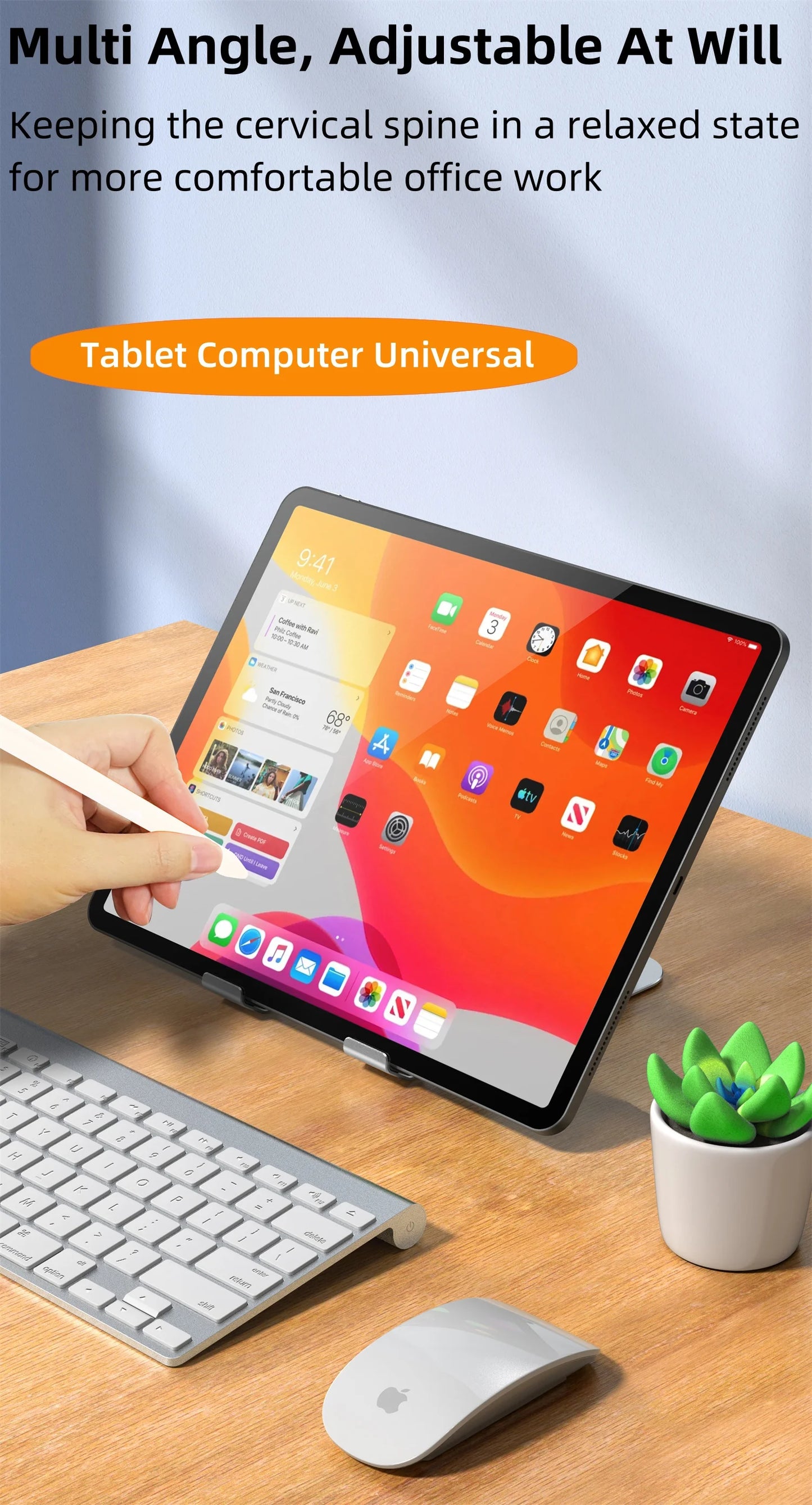 Adjustable Portable Foldable Tablet & Laptop Stand
