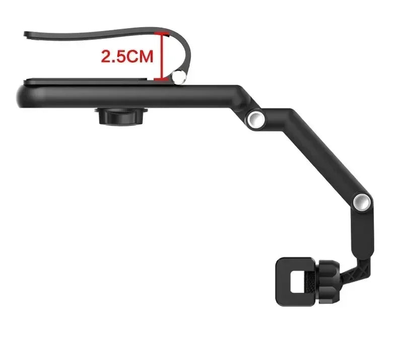 360°-Rotating Sun Visor Car Phone Clip Holder – Installation-Friendly Bracket for GPS & Mobile Devices, Vehicle Mount