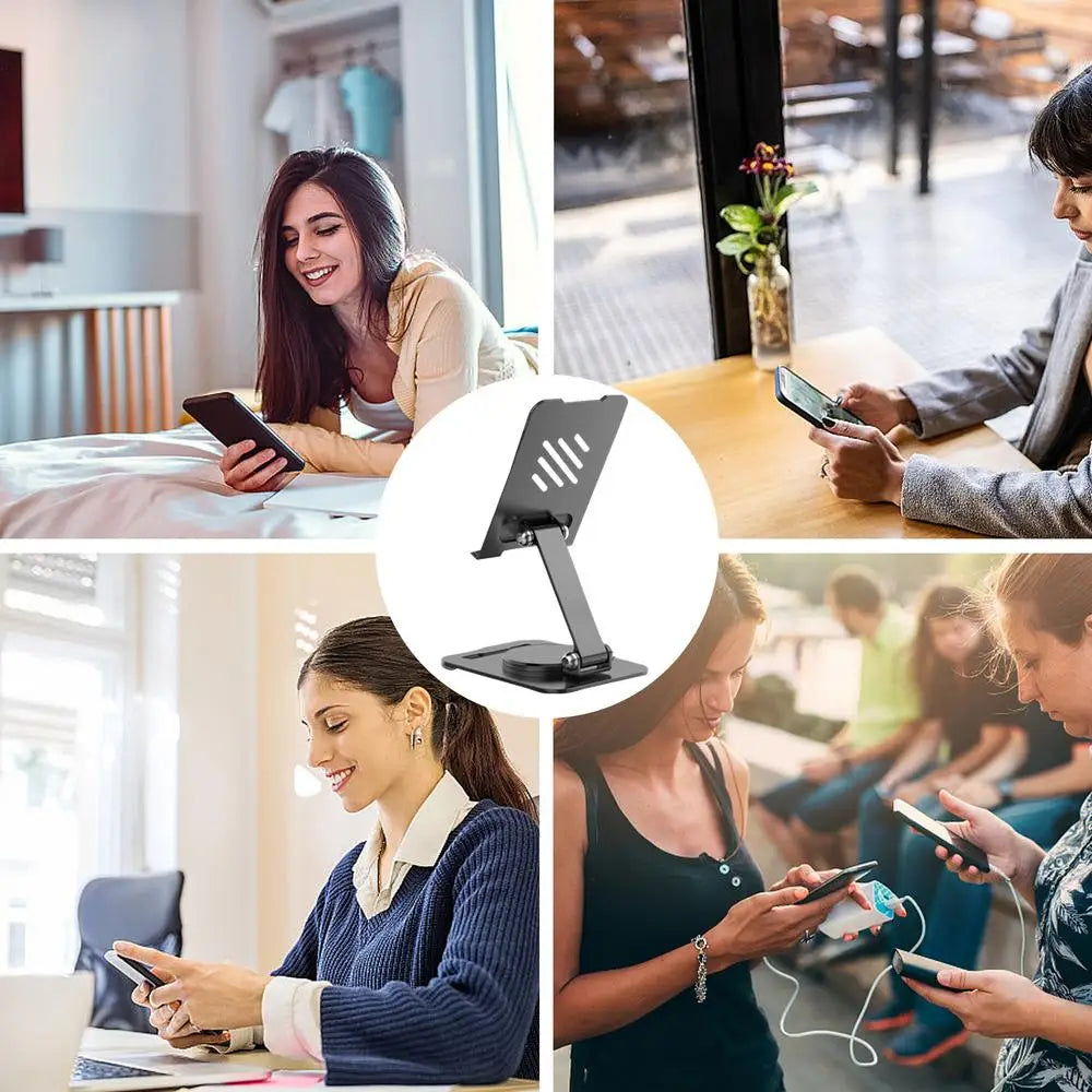 Foldable Phone Stand – Portable Desktop Holder for Smartphones, Desk Dock for Bedroom & Living Room