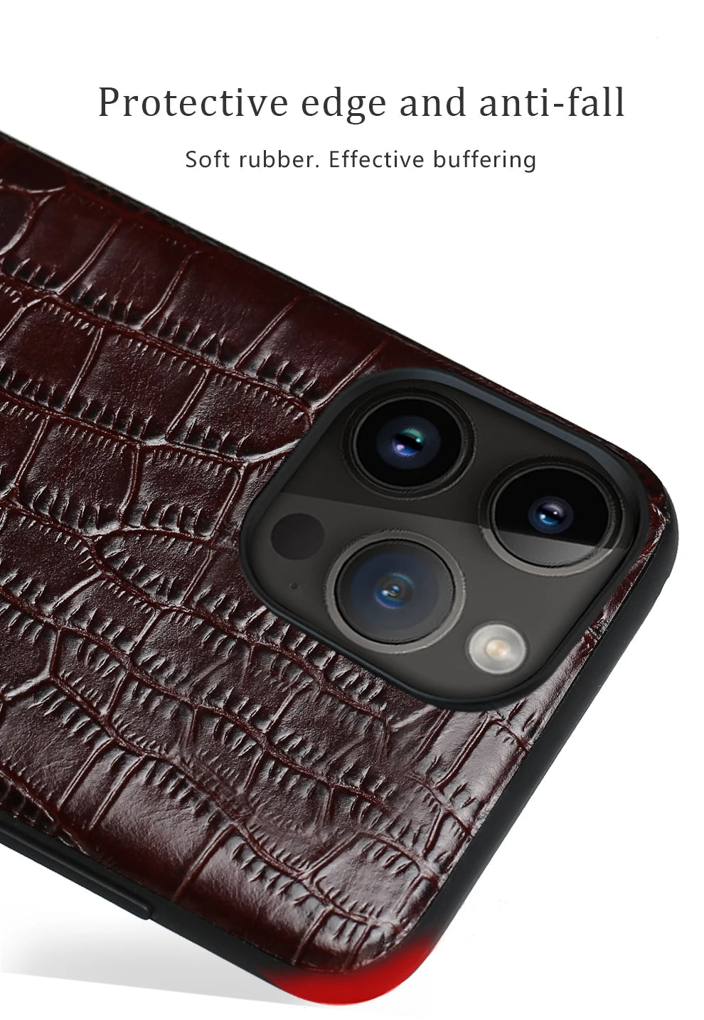 Leather Back Cover Case for Apple iPhone Series – 14, 13 Pro Max, 12/11/ Premium Genuine Leather