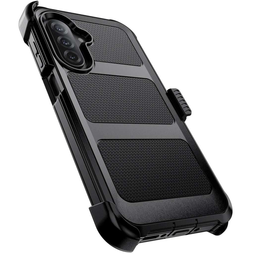 Black Samsung Galaxy A06/A16/A26/A36/A56 Case – Rugged Dual-Layer Shockproof Heavy Duty