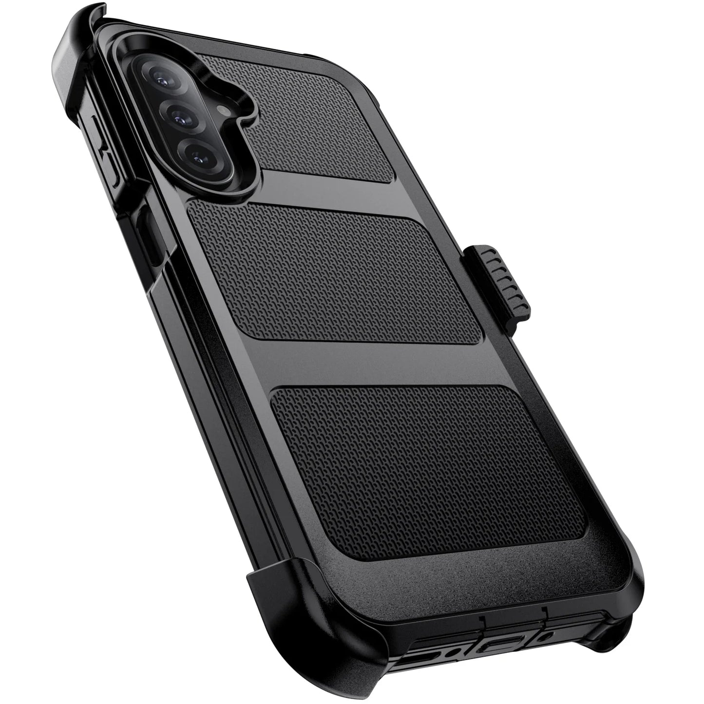 Black Samsung Galaxy A06/A16/A26/A36/A56 Case – Rugged Dual-Layer Shockproof Heavy Duty
