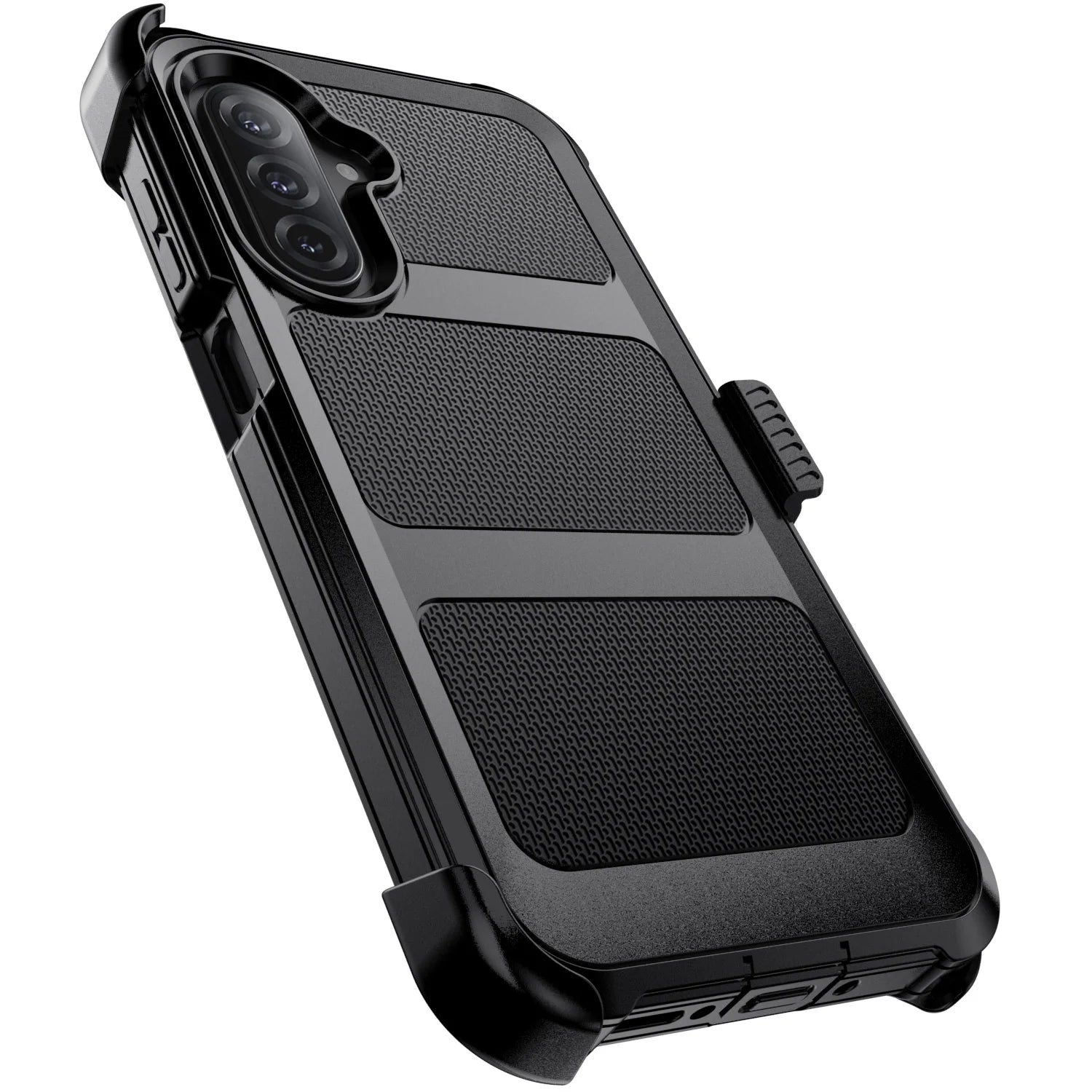 Black Samsung Galaxy A06/A16/A26/A36/A56 Case – Rugged Dual-Layer Shockproof Heavy Duty