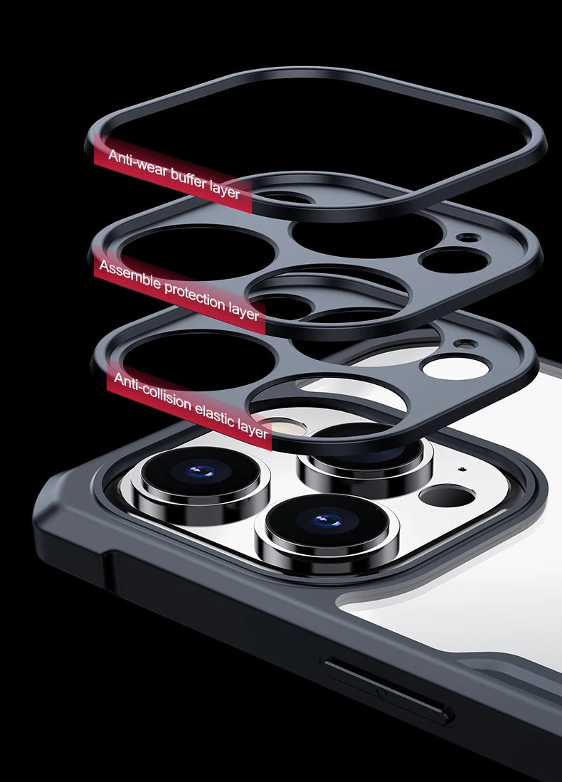 iPhone 17 Pro / Pro Max Air Case — Shock-Absorbing, Anti-Yellowing Acrylic & TPU Back Cover