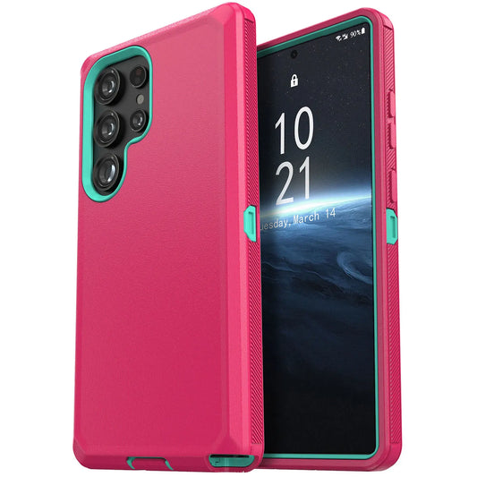 Multi-Layer Pink Samsung Galaxy S24 Case Protector