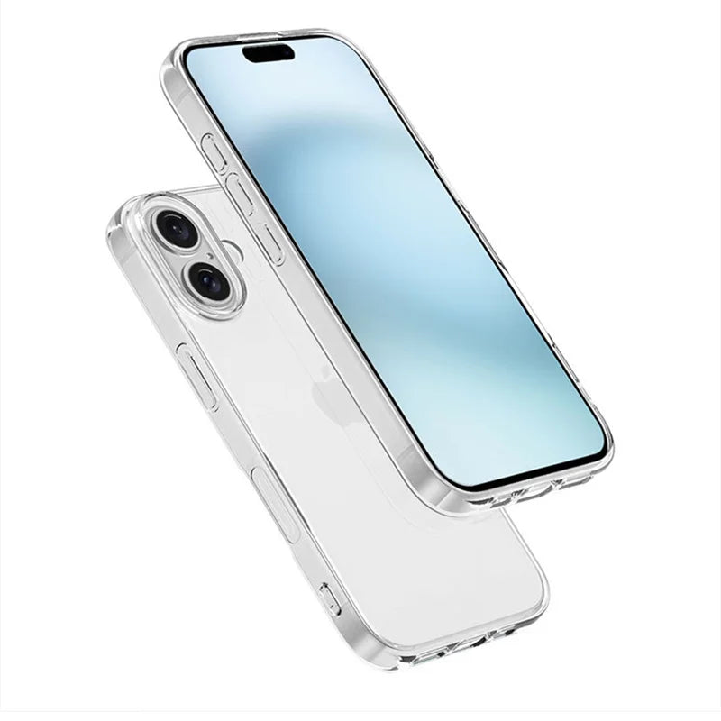 Sleek Slim Clear Silicone iPhone 16  Cases for Ultimate Protection