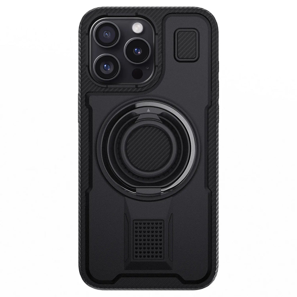 Black Hybrid Shockproof Phone Case for iPhone 14 / 14 Plus / 14 Pro / 14 Pro Max