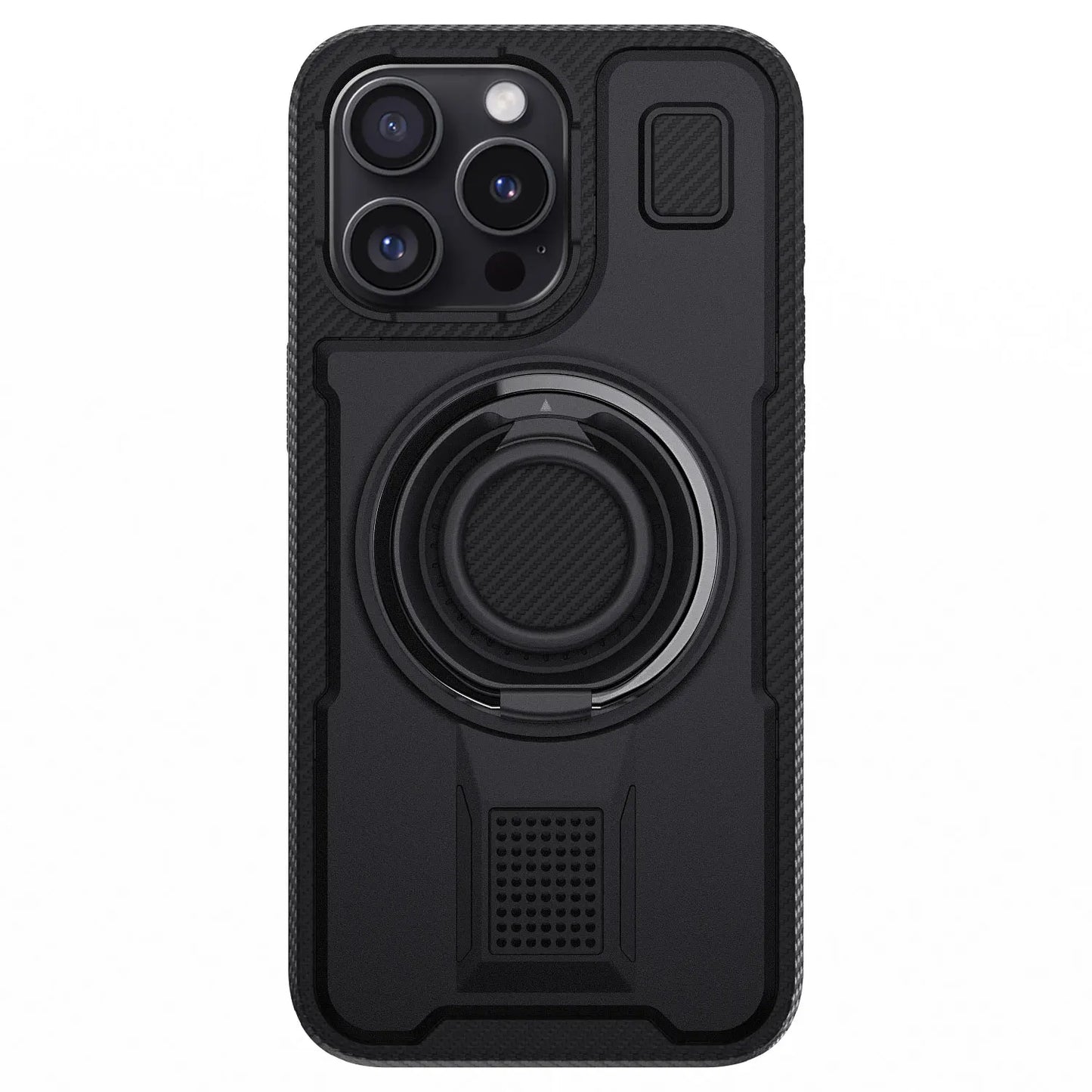 Black Hybrid Shockproof Phone Case for iPhone 14 / 14 Plus / 14 Pro / 14 Pro Max