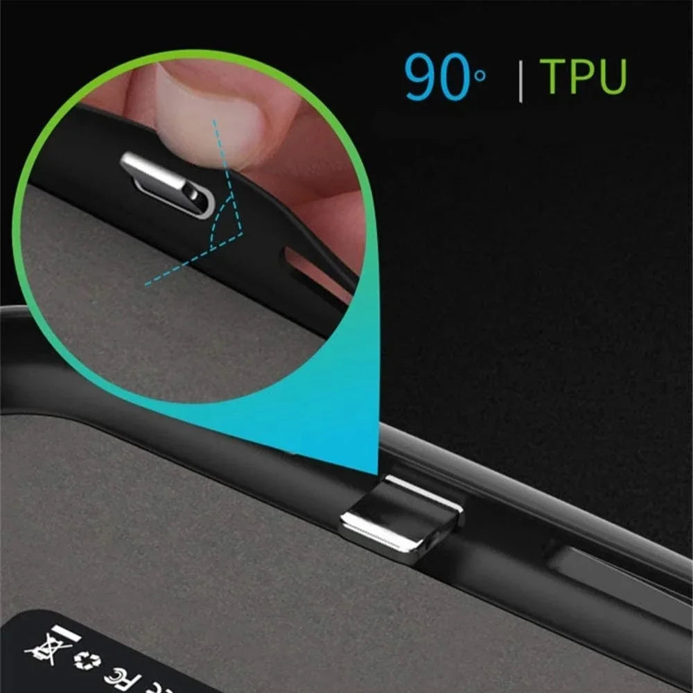 Samsung Galaxy Battery Case 10000mAh – for S10/S20/S21/S22+/ Ultra and Note 8–10 – Power Bank Paddle Back Cover