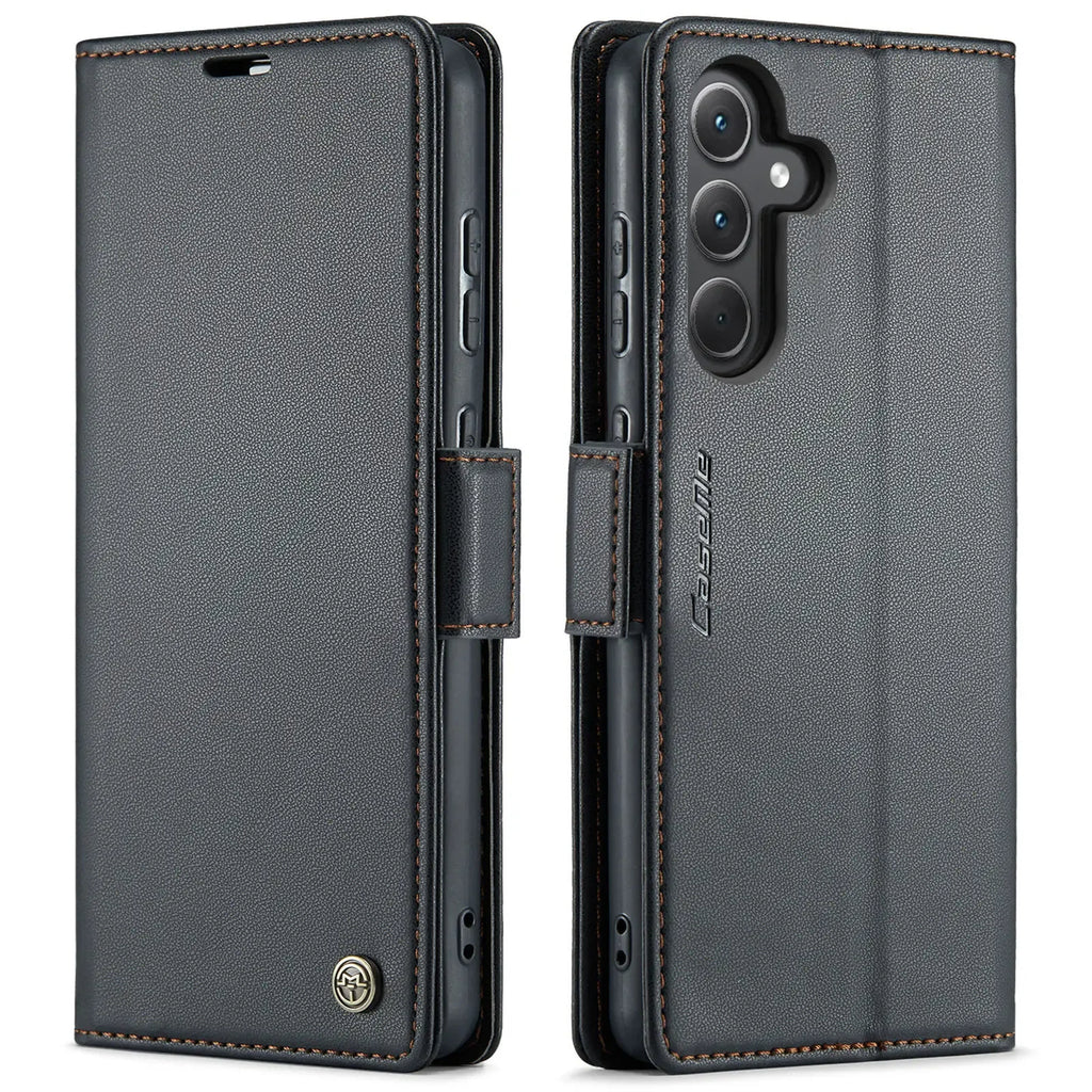 Samsung Galaxy A55 5G / A35 / A25 / A05S (2024) Wallet Case – Card Holder, RFID Blocking, Durable Leather Kickstand Phone Cover
