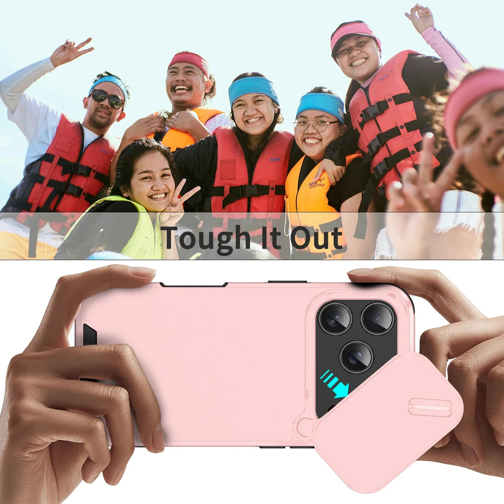 Shockproof Slide Camera Case for iPhone 17 Pro Max/Air – Anti-Collision Protective Cover